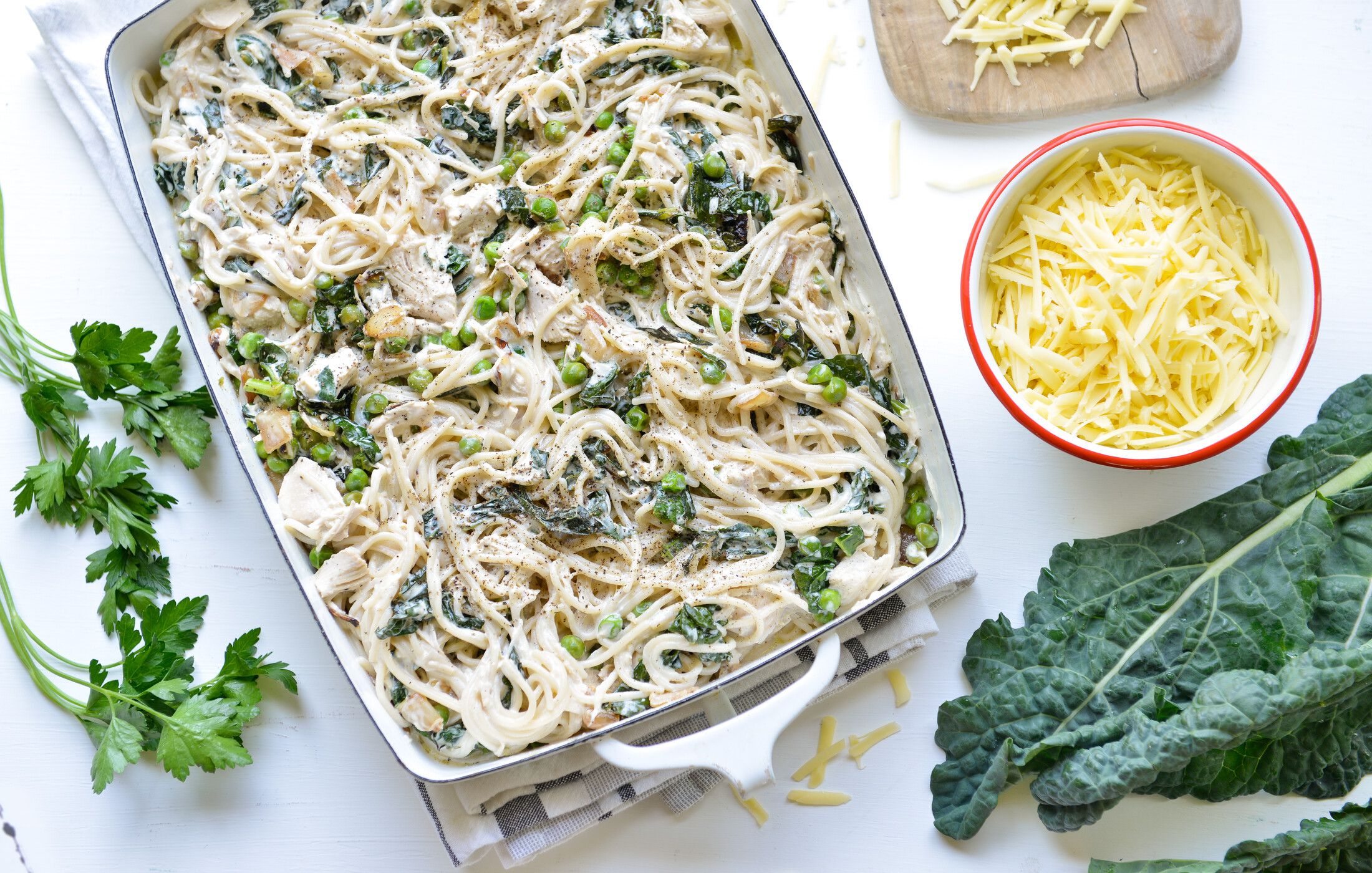 CHICKEN KALE NOODLE CASSEROLE-2